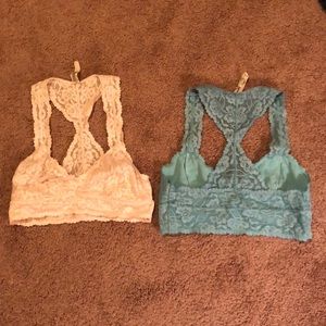 Free People racerback bralettes